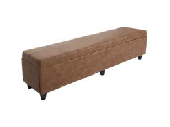 MCW Aufbewahrungs-Truhe Kriens XXL Wildlederimitat