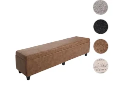 MCW Aufbewahrungs-Truhe Kriens XXL Wildlederimitat