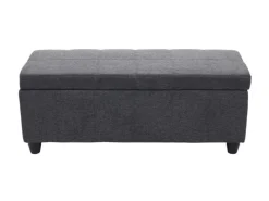 Sale MCW Aufbewahrungs-Truhe Kriens Stoff/Textil 45x114x45cm Dunkelgrau