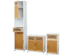 Online MCW Badset A85 Hochschrank Waschbeckenunterschank Kommode