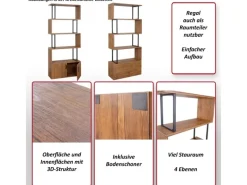 MCW Bücherregal A27 mit Tür -Optik