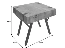 Clearance MCW Beistelltisch L54 Dunkle Wildeiche