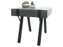 MCW Beistelltisch L54 Marmor-Optik Grau