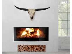 Outlet MCW Deko Schädel 132cm A14 Stier Naturfarben