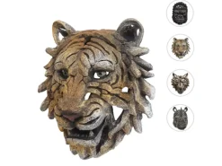 Best MCW Deko Schädel H41 Tigerkopf 35cm Braun