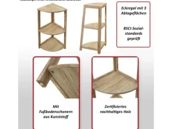 MCW Eckregal K44 Shabby Weiß