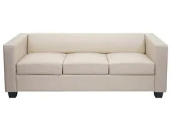 MCW 3er Sofa Lille Leder Creme