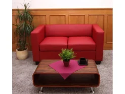 Outlet MCW 2er Sofa Lille Rot