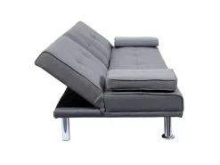 Hot MCW 3er-Sofa F60 Textil Dunkelgrau