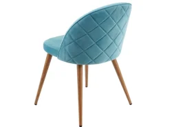 Clearance MCW Esszimmerstuhl D53 2er-Set Samt Türkis