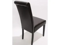 Clearance MCW Esszimmerstuhl Lecce II 2er-Set Dunkle Beine Braun