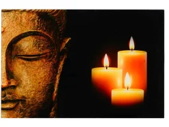 Hot MCW Glasbild T117 40x60cm Buddha