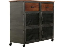 MCW Kommode N28 Schwarz Braun