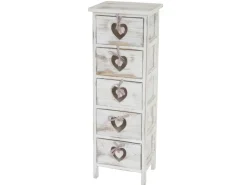 MCW Kommode Sues 5 Schubladen Weiß