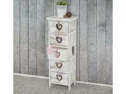 MCW Kommode Sues 5 Schubladen Weiß