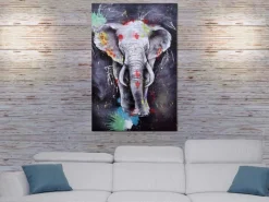 Sale MCW Ölgemälde Elefant H25 Handgemalt 180x120cm