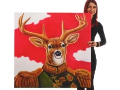 MCW Ölgemälde Hirsch Handgemalt