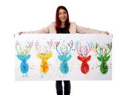 MCW Ölgemälde Hirsche II Handgemalt