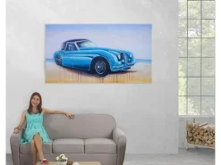 MCW Ölgemälde Oldtimer Handgemalt