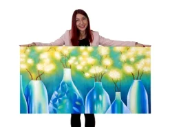 MCW Ölgemälde Vasen Handgemalt