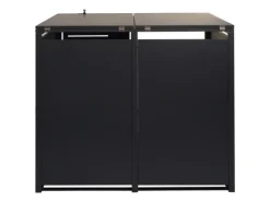 Outlet MCW Mülltonnenverkleidung E83-B Anthrazit Stahl 117x132x82cm