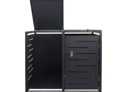 Outlet MCW Mülltonnenverkleidung E83-B Anthrazit Stahl 117x132x82cm