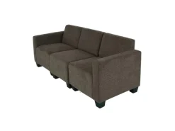 Outlet MCW Modular 3-Sitzer Sofa Couch Moncalieri Braun