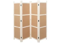 MCW Paravent G52 Braun 4 Panele 166x160cm