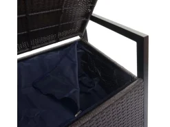 Outlet MCW Poly-Rattan 3er Sitzbank F39 Kissen Grau