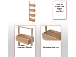 MCW Regal B78 4 Körbe Bambus