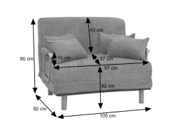 MCW Schlafsessel K29 Stoff Boucle 500g/m²