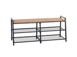 Clearance MCW Schuhregal A27 40x107x38cm Wildeiche-Optik