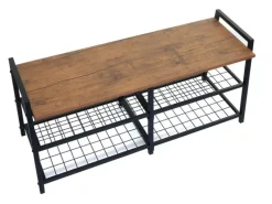 Clearance MCW Schuhregal A27 40x107x38cm Wildeiche-Optik