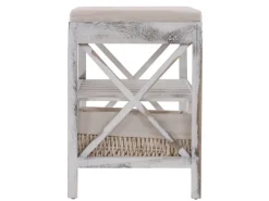 Clearance MCW Schuhregal C48 Sitzbank Weiß