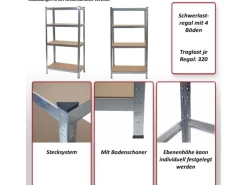 MCW Schwerlastregal D67 Schwarz