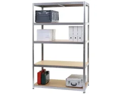Sale MCW Schwerlastregal E33 Verzinkt 200x120x60cm Silbergrau