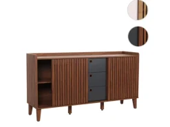 MCW Sideboard M48 -Optik Schubladen Dunkelgrau
