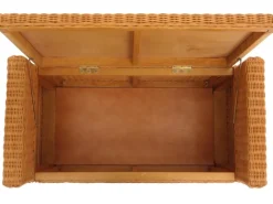 MCW Sitzbank Genua Rattan Staufach Honigfarben