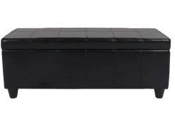 MCW Sitzbank mit Aufbewahrung Arezzo LEDER 112x45x45cm