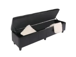 MCW Sitzbank mit Aufbewahrung Arezzo XXL Schwarz