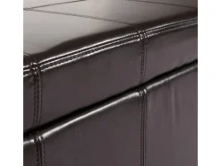 Clearance MCW Sitzbank mit Aufbewahrung Arezzo LEDER 112x45x45cm Braun