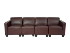 Online MCW 4-Sitzer Sofa Moncalieri Rot-Braun