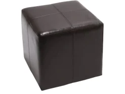 MCW Sitzhocker Carrara Braun 36x36x36cm