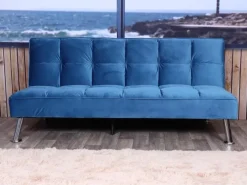 Best MCW Sofa K21 Samt Blau