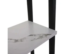 Discount MCW Standregal K82 Marmor-Optik Weiß Weiß-Marmoriert