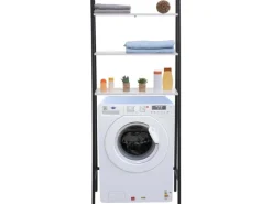 Discount MCW Standregal K82 Marmor-Optik Weiß Weiß-Marmoriert