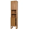 MCW Teak-Hochschrank M72 2 Türen 6 Fächer