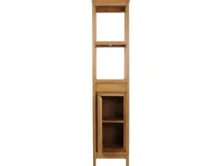 Hot MCW Teak-Hochschrank M74 1 Tür 4 Fächer