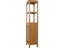 Hot MCW Teak-Hochschrank M74 1 Tür 4 Fächer