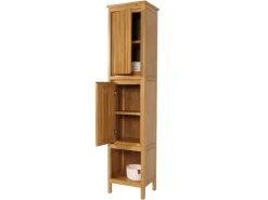 Online MCW Teak-Hochschrank M70 2 Türen 5 Fächer